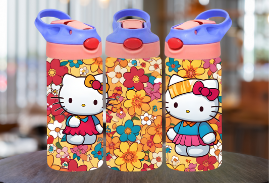 Flower Kitty| Kids Tumblers