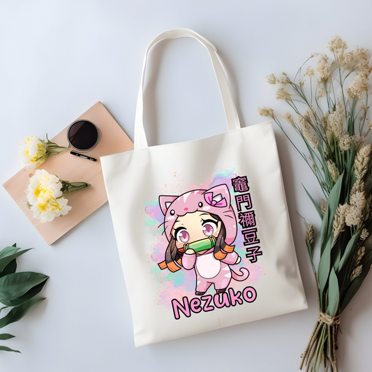 Pink Cat Onesie |Tote Bag - Zoe & Finn's Creations 