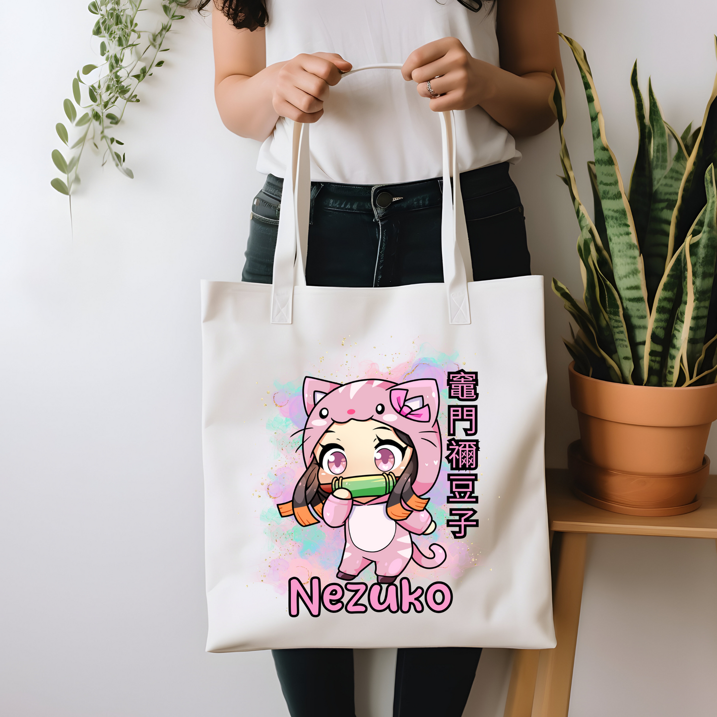 Pink Cat Onesie |Tote Bag - Zoe & Finn's Creations 