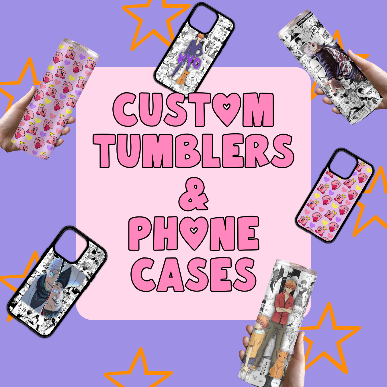 Custom Tumbler & Phone Case - Zoe & Finn's Creations 