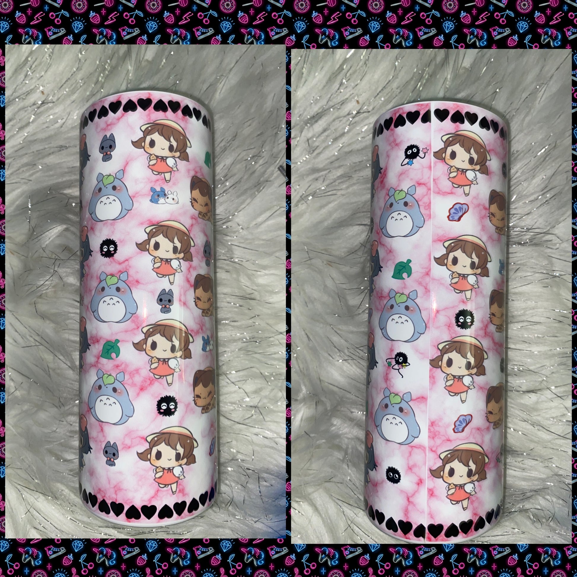 Kawaii Pink Tumbler #1 - Zoe & Finn's Creations 