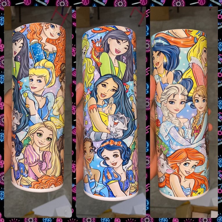 Princesses Tumbler - Zoe & Finn's Creations 